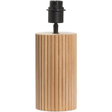 Lampvoet Riv - naturel hout - E27 - 31xØ12 cm - Leen Bakker