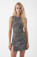 Mouwloze slim fit jurk - BLACK - L