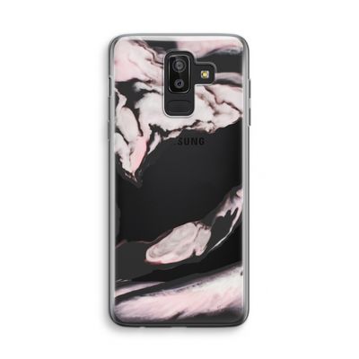 Roze stroom: Samsung Galaxy J8 (2018) Transparant Hoesje