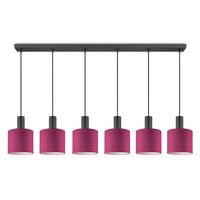 Moderne hanglamp Bling - Roze - verlichtingspendel Xxl Beam 6L inclusief lampenkap 20/20/17cm - pendel lengte 150.5 cm - geschikt voor E27 LED lamp - Pendellamp geschikt voor woonkamer, slaapkamer, keuken