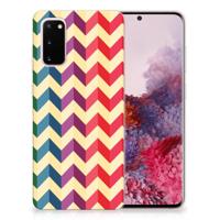 Samsung Galaxy S20 | TPU bumper | Zigzag Multi Color