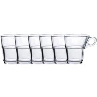 Duralex Espresso glazen Caprice transparant - 6x stuks - 90 ml - Koffie/espresso kopjes van glas