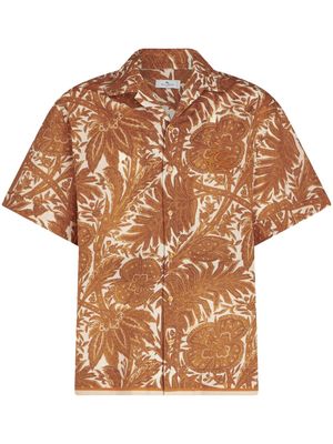 ETRO chemise en coton à logo brodé - Tons neutres