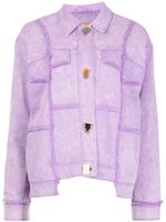 Rejina Pyo veste en jean Blanca à design asymétrique - Violet