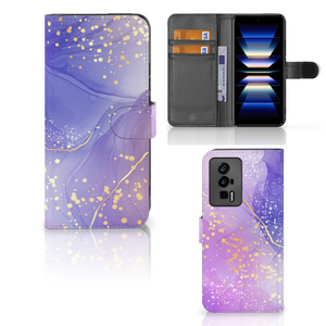 Hoesje voor Xiaomi Poco F5 Pro Watercolor Paars