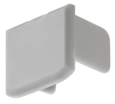 Eindkap aluminium profiel 18x14mm kunststof