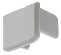 Eindkap aluminium profiel 18x14mm kunststof