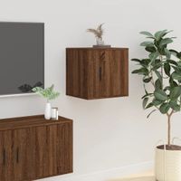 Tv-wandmeubel 40x34,5x40 cm bruineikenkleurig