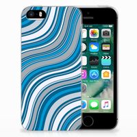 Apple iPhone SE | 5S TPU bumper Waves Blue - thumbnail