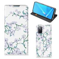 OPPO A52 | A72 Uniek Smart Cover Blossom White