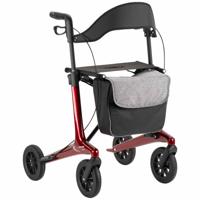 Carbon rollator met softwielen | Kies uw kleur : Rood | MultiMotion