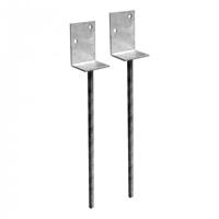 Grondanker Houten Trapbalk - 2 Stuks