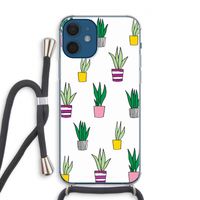 Sanseveria: iPhone 12 Transparant Hoesje met koord