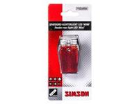 Simson Achterlicht mini batterij spatbord rood