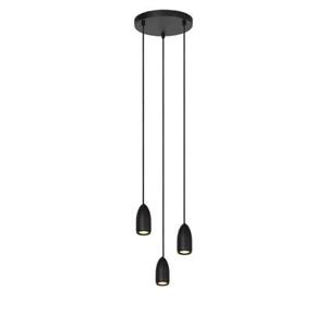 Lucide EVORA Hanglamp 3xGU10 - Zwart