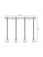 Besselink licht F650040-04 plafondverlichting Antraciet E27 LED A - thumbnail