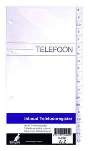 Telefoonalbum KTC navulling A-Z 4-rings