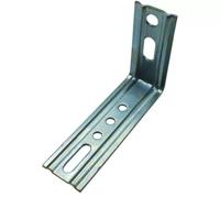 Waelbers Kozijnhoek m/ril 90° 120x65 mm, blauw verzinkt (GV) - 100 Stuk(s) - 470361.13