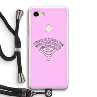 Home Is Where The Wifi Is: Pixel 3 Transparant Hoesje met koord