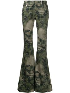 Roberto Cavalli pantalon à imprimé Jungle - Vert