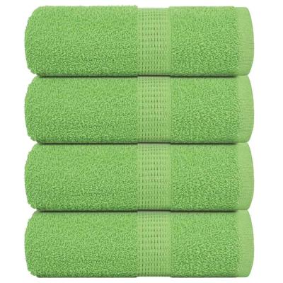VidaXL Washandjes 4 stuks frogn appelgroen 30x30 cm 100% katoen