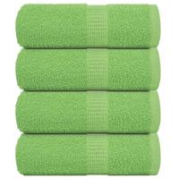VidaXL Zeepdoekjes 4 st 30x30 cm 360 g/m² 100% katoen appelgroen