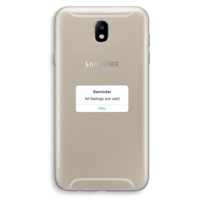 Reminder: Samsung Galaxy J7 (2017) Transparant Hoesje