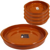 Set van 5x stuks tapas borden/ovenschalen Alicante met handvatten 42 en 20 cm