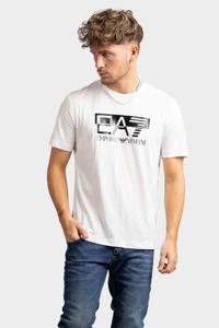 EA7 Emporio Armani Graphic T-Shirt Heren Wit - Maat XS - Kleur: Wit | Soccerfanshop