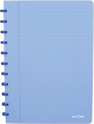 Atoma Trendy schrift, ft A4, 144 bladzijden, gelijnd, transparant blauw