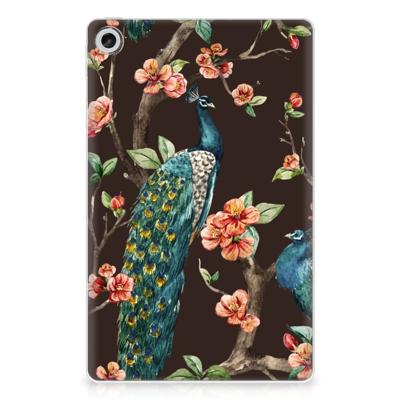 Lenovo Tab M10 Plus (3e generatie) Back Case Pauw met Bloemen