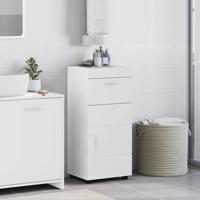Badkamer Kast Hoogglans wit 37 x 31.5 x 82 cm Bewerkt hout