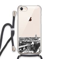 Marrakech Skyline : iPhone 8 Transparant Hoesje met koord