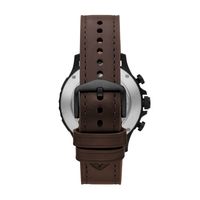 Horlogeband Fossil FTW1192 Leder Bruin 22mm