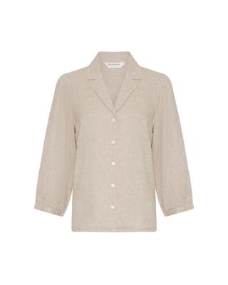 Msch Copenhagen Mschpennie Ginia 3 4 Shirt Blouse Sand