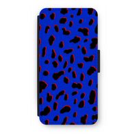 Blue Leopard: iPhone SE 2020 Flip Hoesje