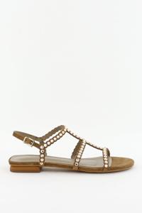 Toral sandalen OPAL ante met studs bruin