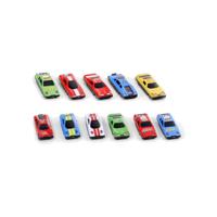 Speelgoedautos/racewagens speelgoed set - 8x stuks - metaal - diverse kleuren en modellen mix - thumbnail