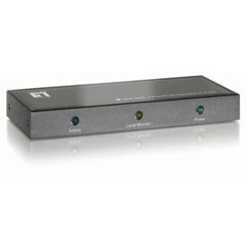 LevelOne ade-8202 fast ethernet audio/video broadcaster, 2-port, dvi 1200p, rj45 cat5 10/100mbps