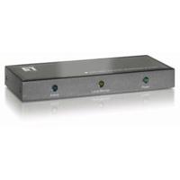 LevelOne ade-8202 fast ethernet audio/video broadcaster, 2-port, dvi 1200p, rj45 cat5 10/100mbps