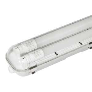 Hoftronic 10x LED TL armatuur 120 cm 6000K IP65 incl. 2x18 Watt LED buizen