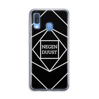 Negenduust geometrisch: Samsung Galaxy A40 Transparant Hoesje