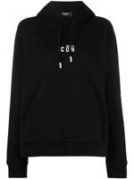 DSQUARED2 hoodie Icon brodé - Noir