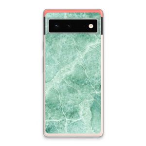 Groen marmer: Google Pixel 6 Transparant Hoesje