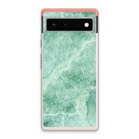 Groen marmer: Google Pixel 6 Transparant Hoesje