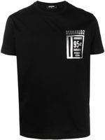 DSQUARED2 t-shirt en coton à logo imprimé - Noir