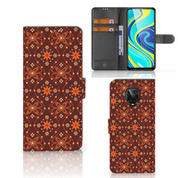 Xiaomi Redmi Note 9 Pro | Note 9S Telefoon Hoesje Batik Brown - thumbnail