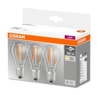 OSRAM 4058075819290 LED-lamp Energielabel E (A - G) E27 Peer 6.5 W = 60 W Warmwit (Ø x l) 60.0 mm x 105.0 mm 3 stuk(s)