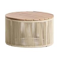 Kave Home Dandara bijzettafel Ø60 cm Ecru