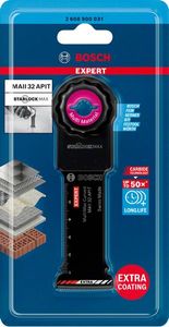 Bosch Accessoires Expert MultiMax MAII 32 APIT multitoolzaagblad 32 mm - 1 stuk(s) - 2608900031